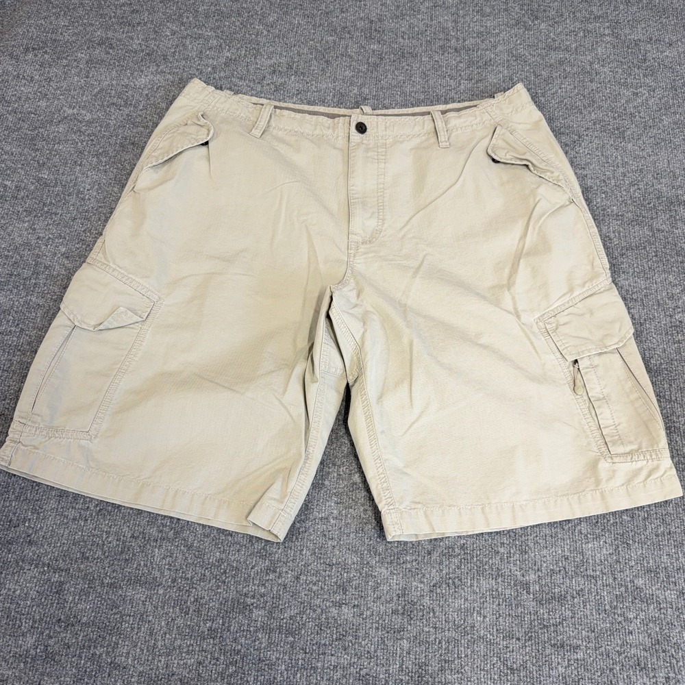 Jordan Shorts Men 42 Khaki Tan Baggy Cargo Jumpman Utility 12" Inseam Drawstring